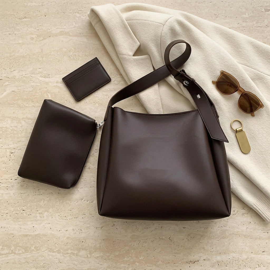 Fiona Hobo Bag - PU Leather Spacious Carry - Image 21