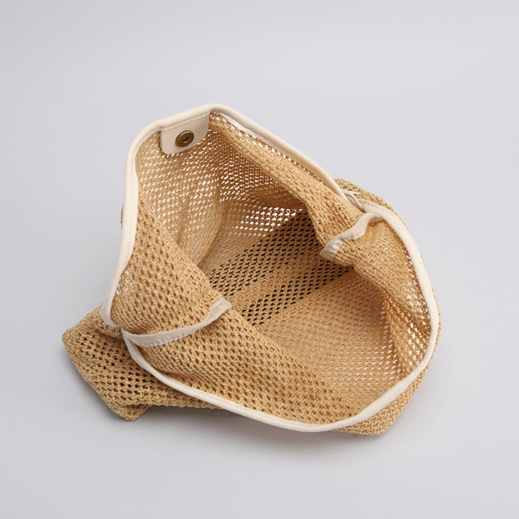 Astraea Boho Hobo Bag - Woven Straw & PU Leather - Image 9