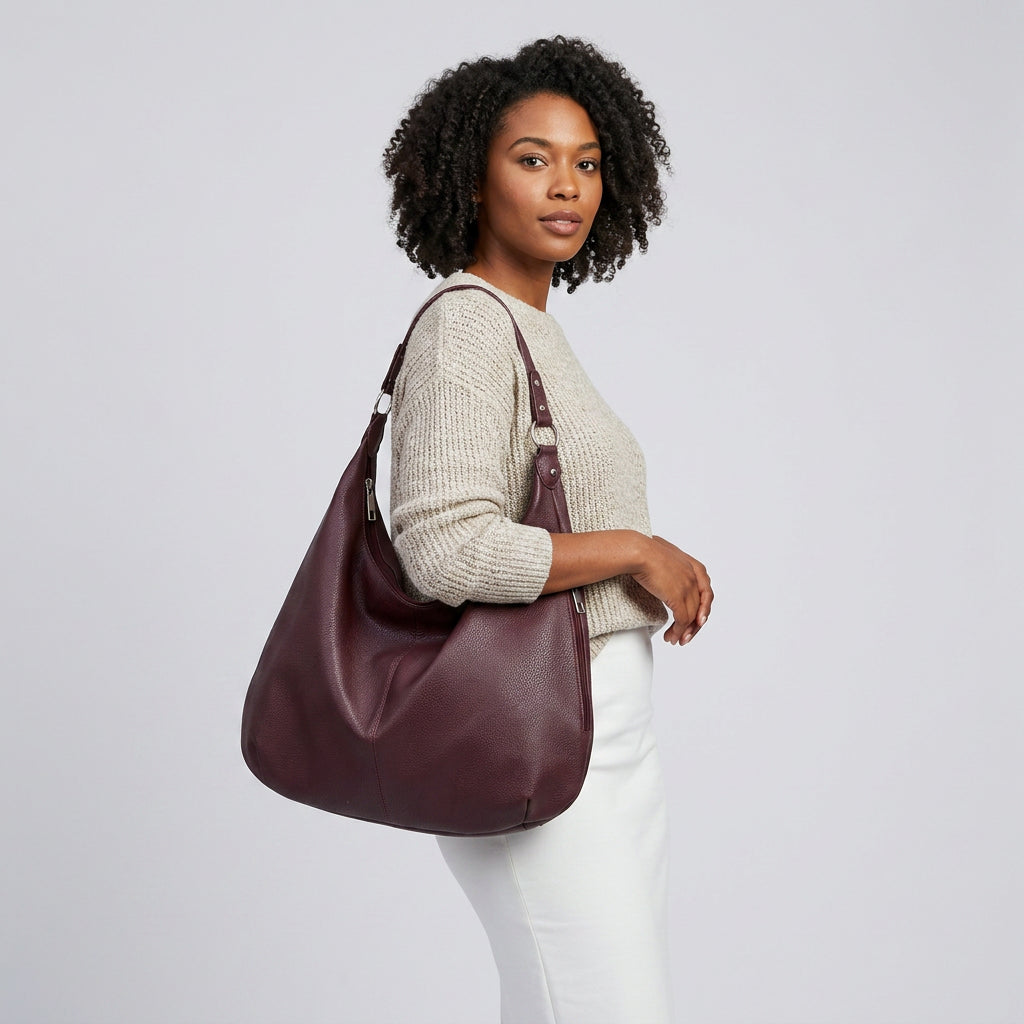 Aura Hobo Bag - PU Leather Spacious Carry - Image 2