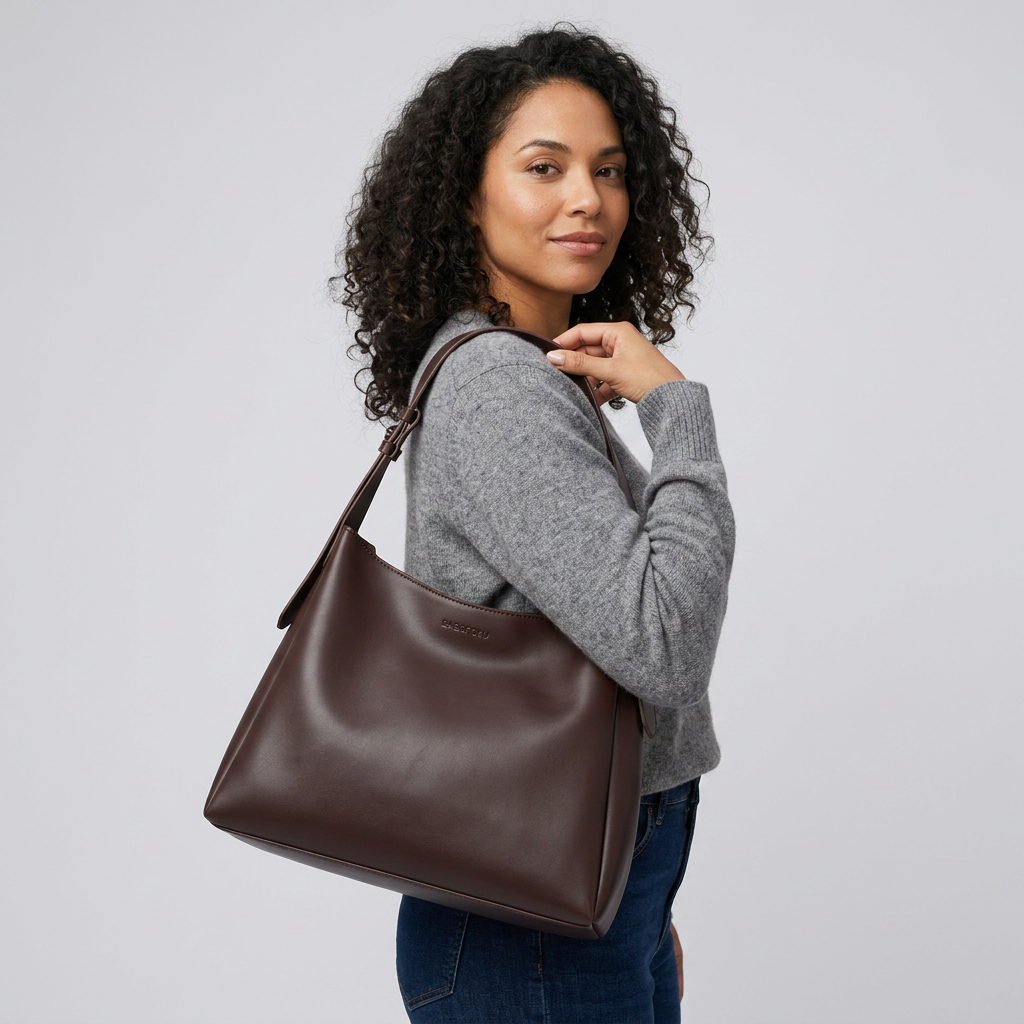 Fiona Hobo Bag - PU Leather Spacious Carry - Image 23
