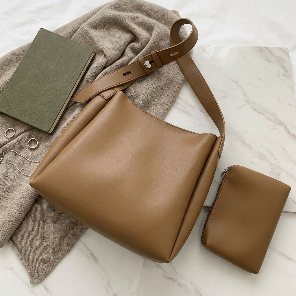 Fiona Hobo Bag - PU Leather Spacious Carry - Image 4