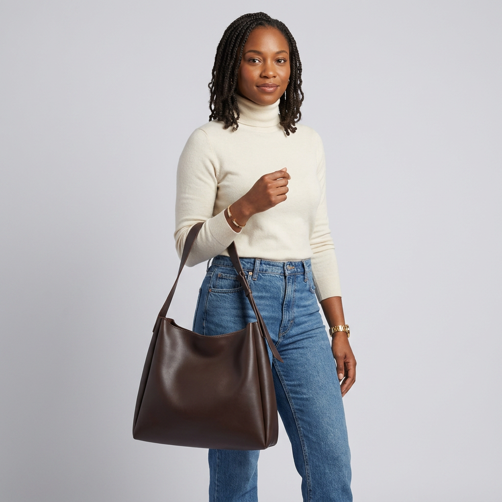 Fiona Hobo Bag - PU Leather Spacious Carry - Image 24