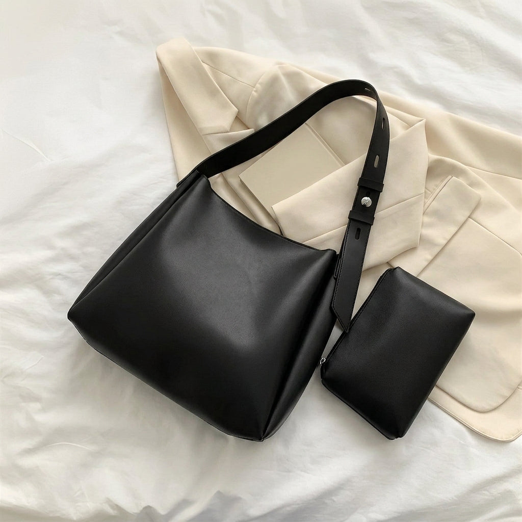 Fiona Hobo Bag - PU Leather Spacious Carry - Image 10